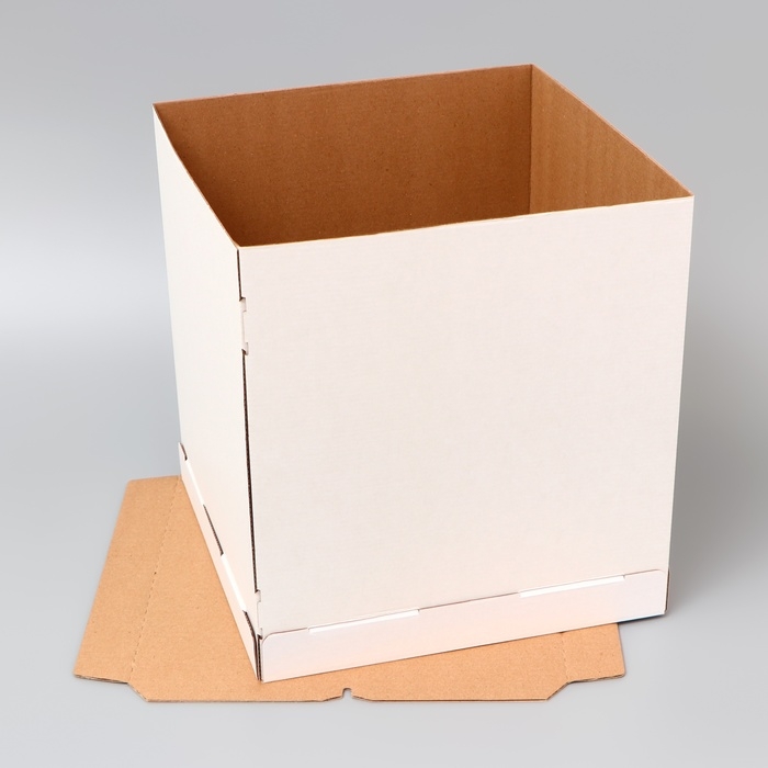 Коробка под торт, без окна, 28 х 28 х 30 см Коробка под торт, без окна, 28 х 28 х 30 см