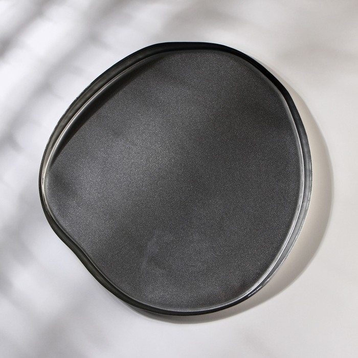Блюдо с бортом Trend, d=32 см, цвет серый Блюдо с бортом Trend, d=32 см, цвет серый