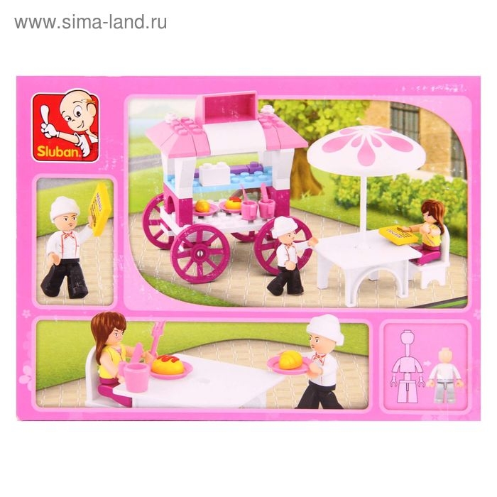 Конструктор &laquo;Розовая мечта: закусочная на колёсах&raquo;, 78 деталей