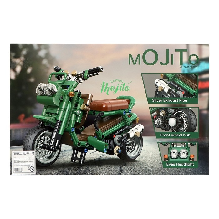 Конструктор Техно &laquo;Мопед&raquo;, 450 деталей