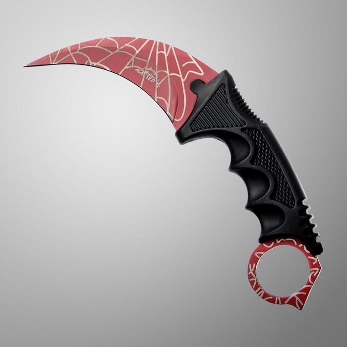 Нож-керамбит Нож-керамбит "Коготь орла" 20см, клинок 90мм/2,2мм, кровавая паутина