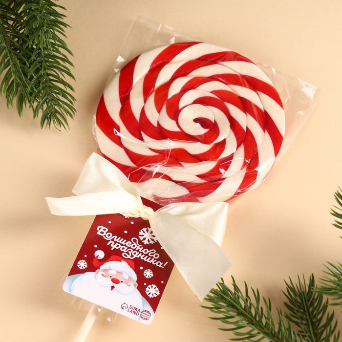 Леденец на палочке &laquo;Волшебного праздника&raquo;, вкус: клубника, 110 г.