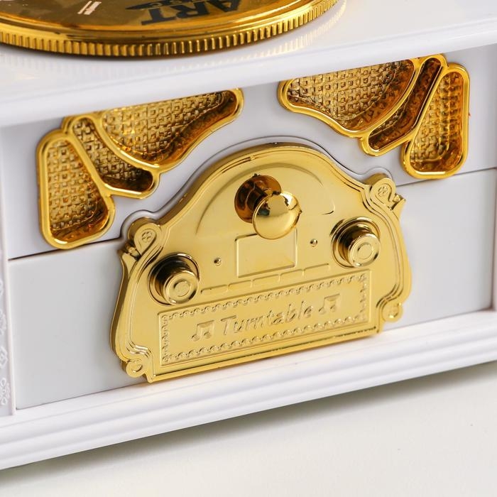 Шкатулка музыкальная Шкатулка музыкальная "Патефон золотистый" 23х12,5х10,5 см