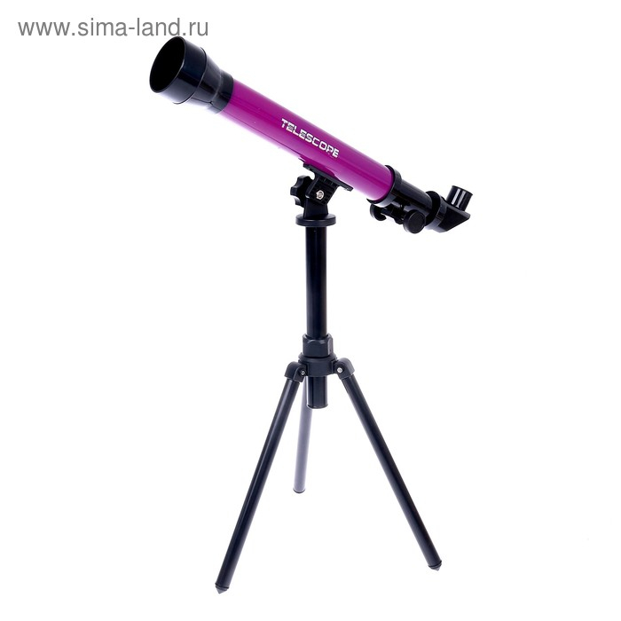 Телескоп детский «Юный астроном», 20х, 40х, 60х, с штативом, цвета МИКС Телескоп детский «Юный астроном», 20х, 40х, 60х, с штативом, цвета МИКС