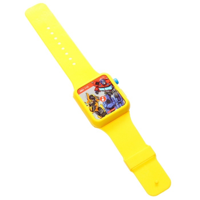 Часы музыкальные «Трансформеры», звук, цвет жёлтый Часы музыкальные «Трансформеры», звук, цвет жёлтый