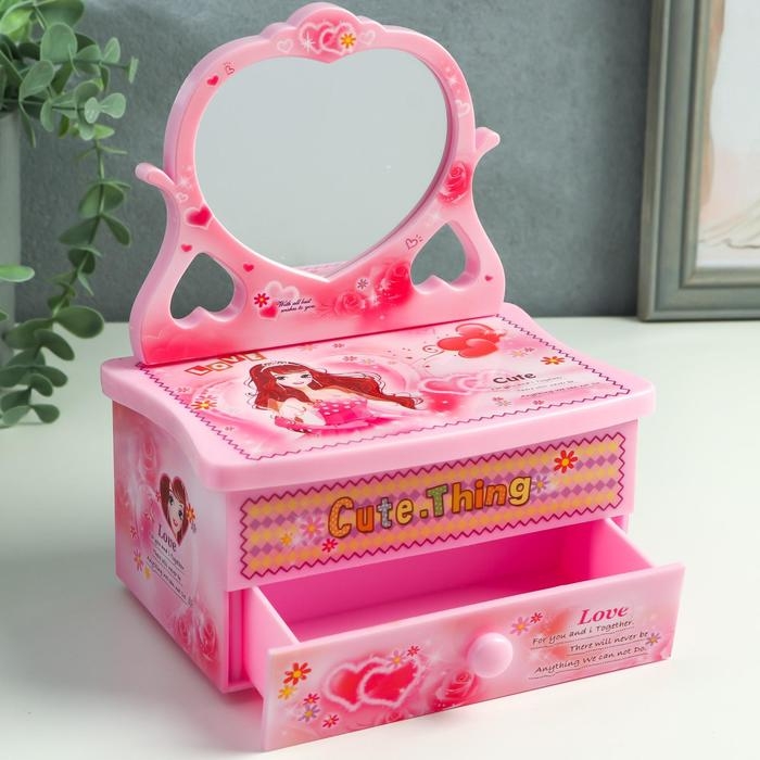 Шкатулка музыкальная Шкатулка музыкальная "Трюмо девочки" 20х16х10,5 см