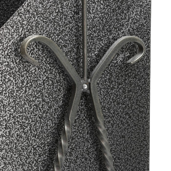 Урна уличная Урна уличная "Квадратная на гнутых ножках" с крышей 22 л, серая, бак 0,5 мм, 63 х 33 х 33 см