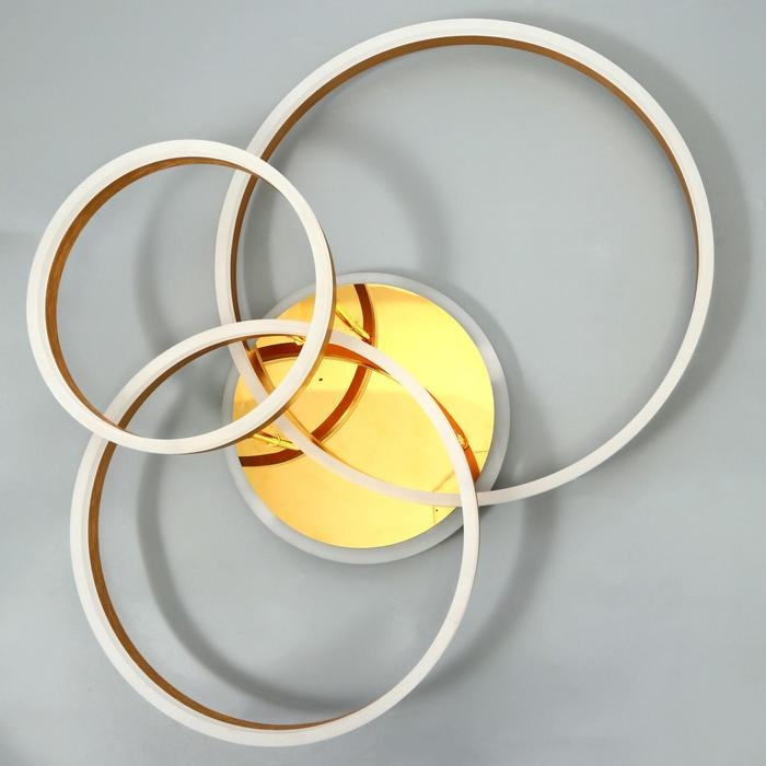 Люстра с ПДУ 1342/3 LED 160Вт 3000-6000К золото 77х55х20 см BayerLux