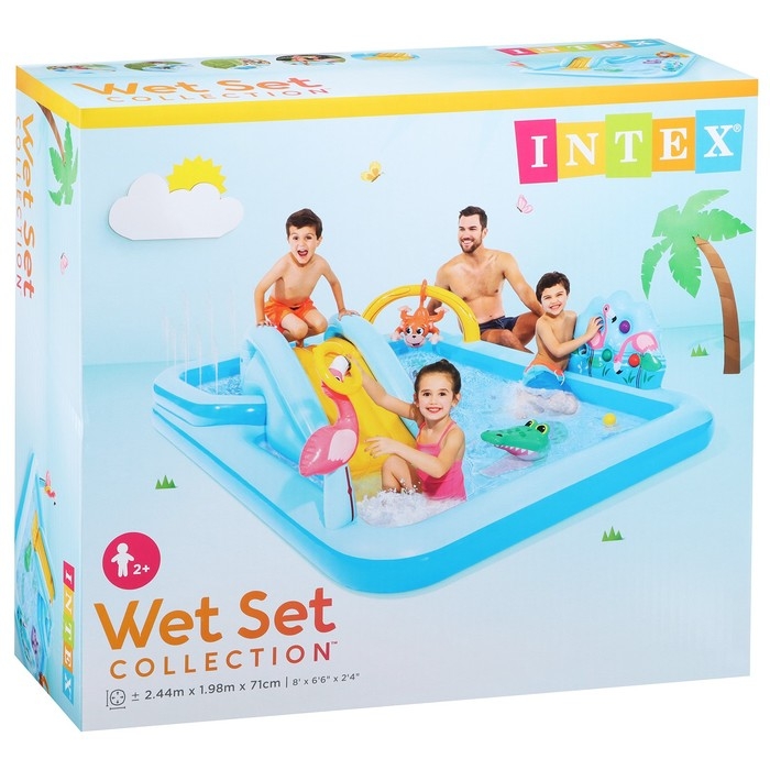 Игровой центр «Приключения в джунглях», 244 х 198 х 71 см, от 2 лет, 57161NP INTEX Игровой центр «Приключения в джунглях», 244 х 198 х 71 см, от 2 лет, 57161NP INTEX