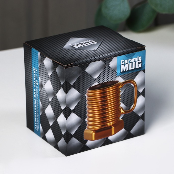 Кружка керамическая «Болт», 350 мл, цвет МИКС Кружка керамическая «Болт», 350 мл, цвет МИКС