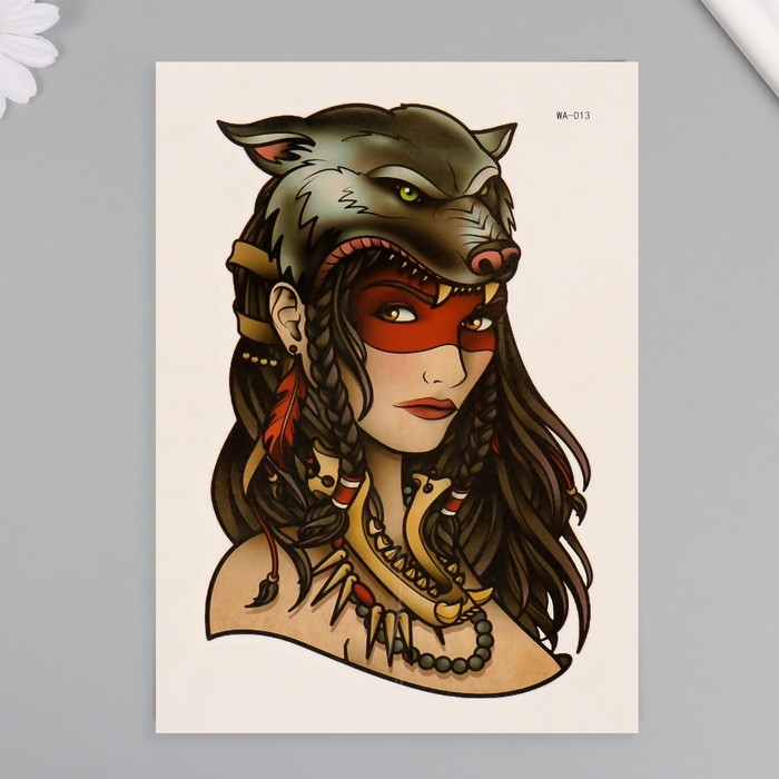 Татуировка на тело цветная Татуировка на тело цветная "Признанная" 26,1х14,6 см