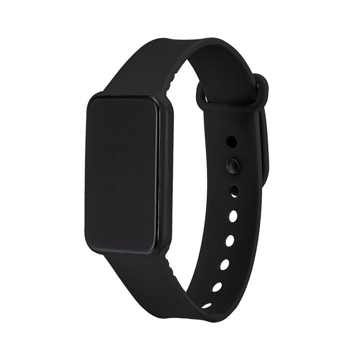 Часы наручные электронные, 3 АТМ, ремешок силикон, черные