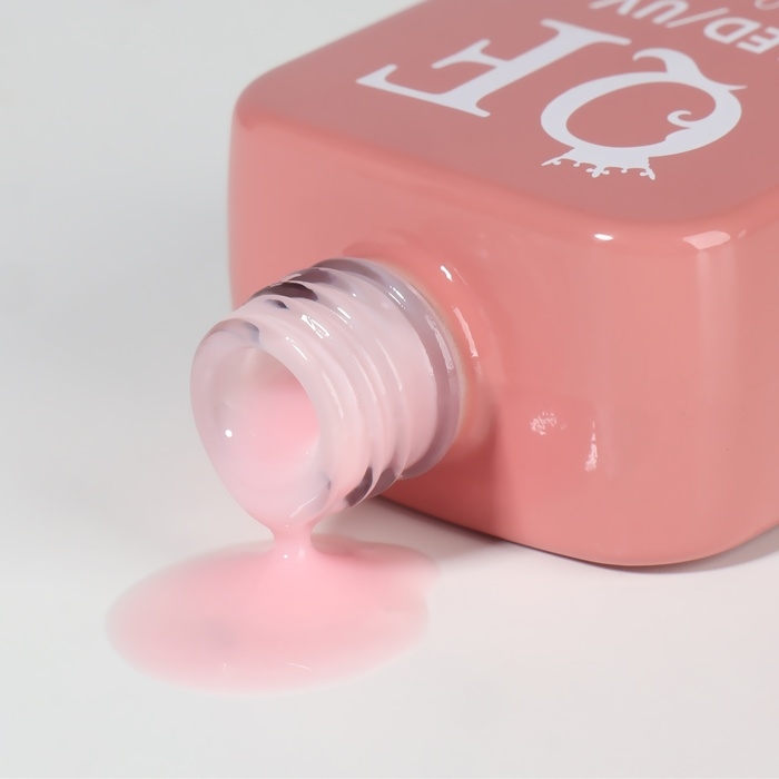 Гель лак для ногтей «GENTLE», 3-х фазный, 10 мл, LED/UV, цвет розовый (1)