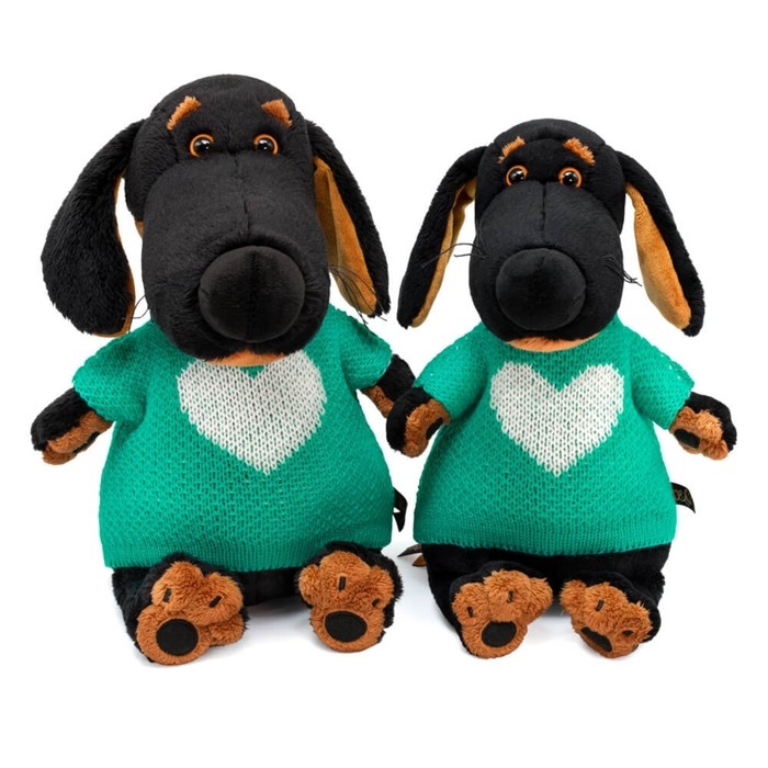 Мягкая игрушка «Ваксон», в свитере с сердцем, 25 см