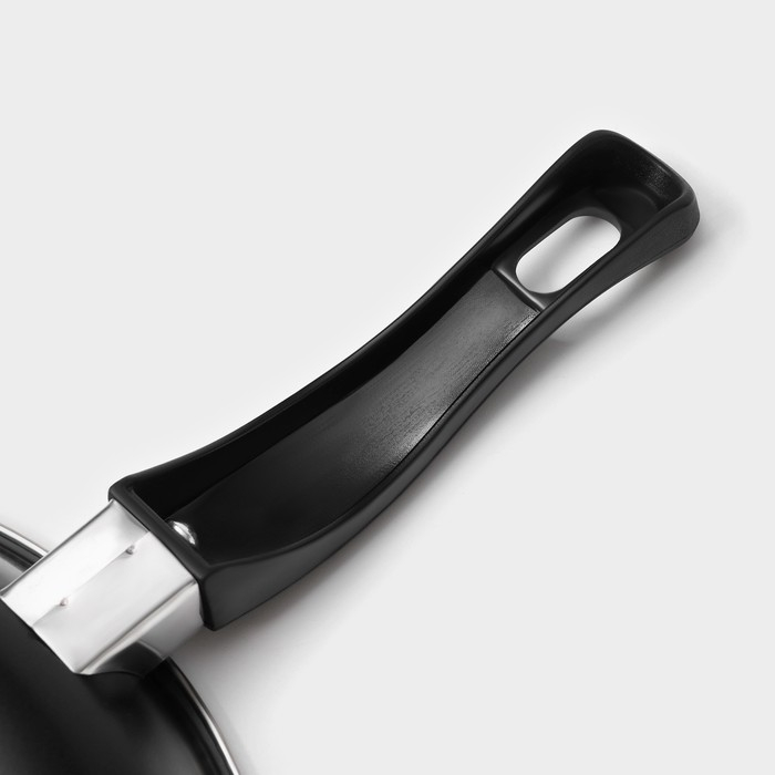 Набор сковород &laquo;Жаклин&raquo;, 3 предмета: 20/25/30&times;4 см, антипригарное покрытие, цвет чёрный