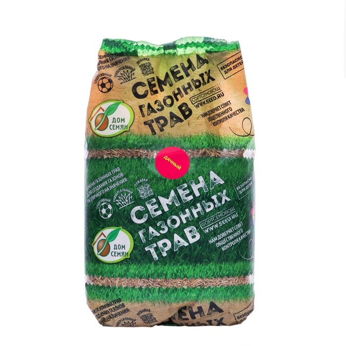 Семена газонной травы  Семена газонной травы "Зеленый уголок","Дачный", 0,75 кг