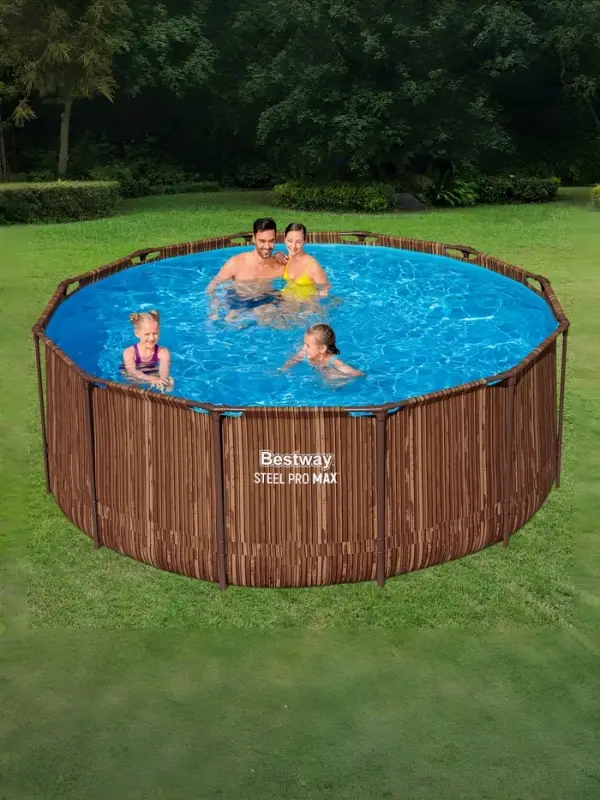Бассейн каркасный Steel Pro Max, 366&times;122 см, круглый, цвет рейка, 561VN Bestway