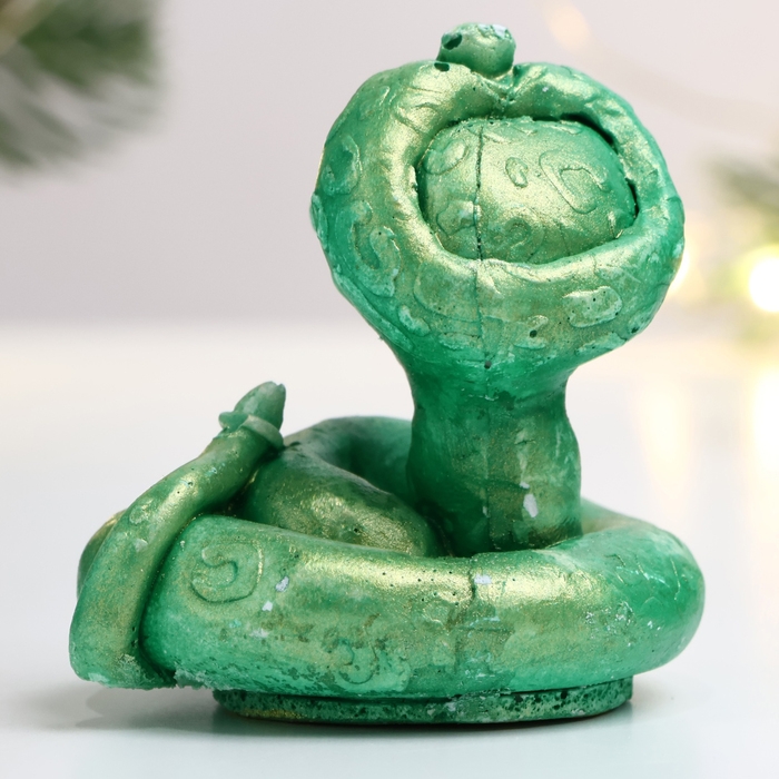 Новый год. Символ 2025. Фигура Новый год. Символ 2025. Фигура "Змея Орион" светло-зеленая, 5х5х6см