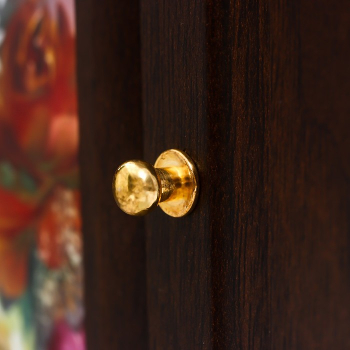 Ключница Ключница "Цветочная композиция" венге 16х31 см МИКС