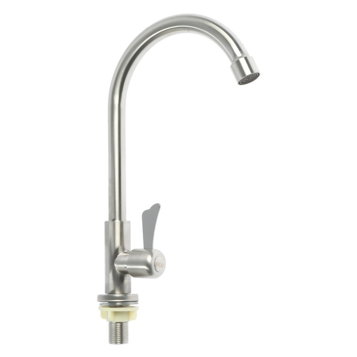 Моносмеситель ZEIN Z01, нержавеющая сталь, поворотный излив, сатин Моносмеситель ZEIN Z01, нержавеющая сталь, поворотный излив, сатин