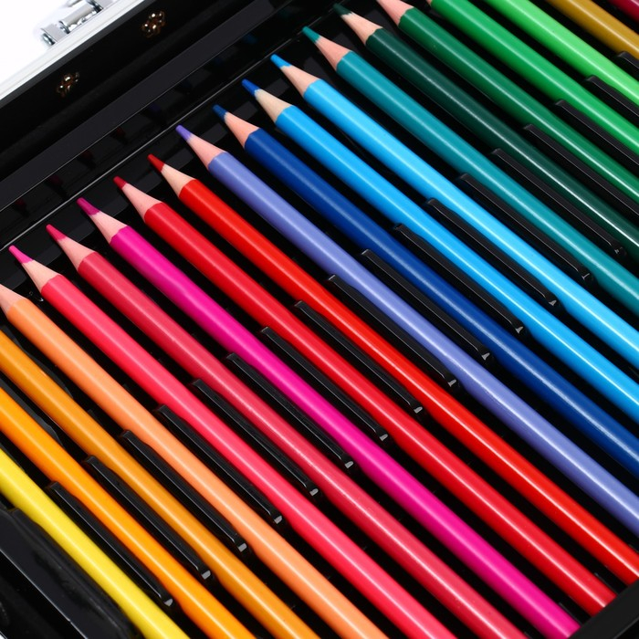 Набор для рисования, складной, в чемоданчике розовый Набор для рисования, складной, в чемоданчике розовый