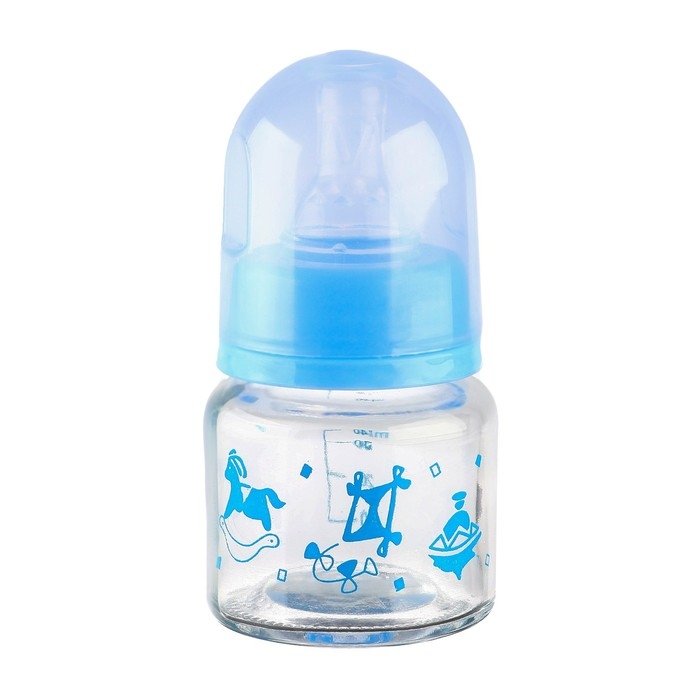 Бутылочка для кормления, классическое горло, 40 мл., от 0 мес., стекло, цвет МИКС Бутылочка для кормления, классическое горло, 40 мл., от 0 мес., стекло, цвет МИКС