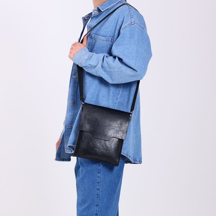 Сумка мужская, цвет чёрный Сумка мужская, цвет чёрный