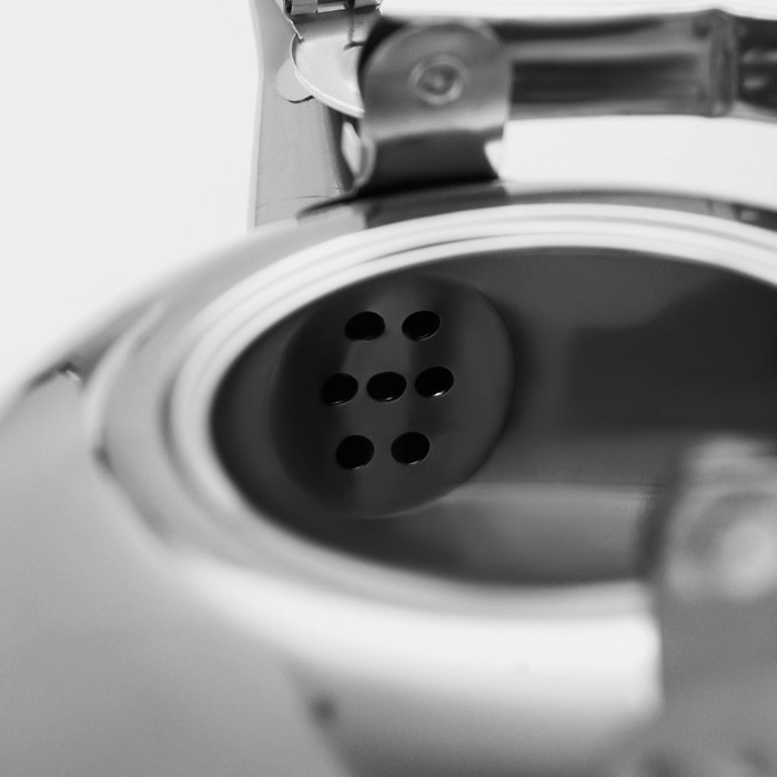 Чайник из нержавеющей стали «Арес», 1,2 л, металлическое сито, цвет хромированный Чайник из нержавеющей стали «Арес», 1,2 л, металлическое сито, цвет хромированный