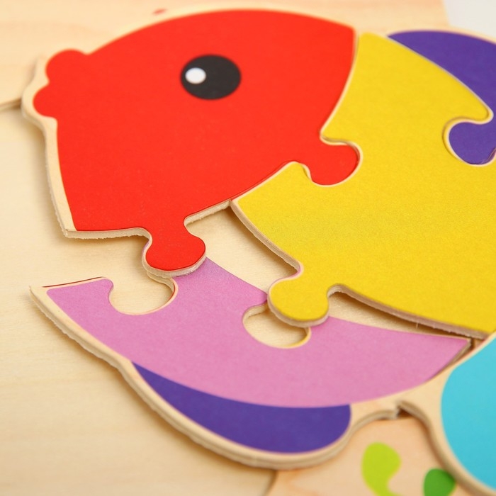 Игрушка развивающая пазл «Рыбка» 0,3×15×15 см Игрушка развивающая пазл «Рыбка» 0,3×15×15 см