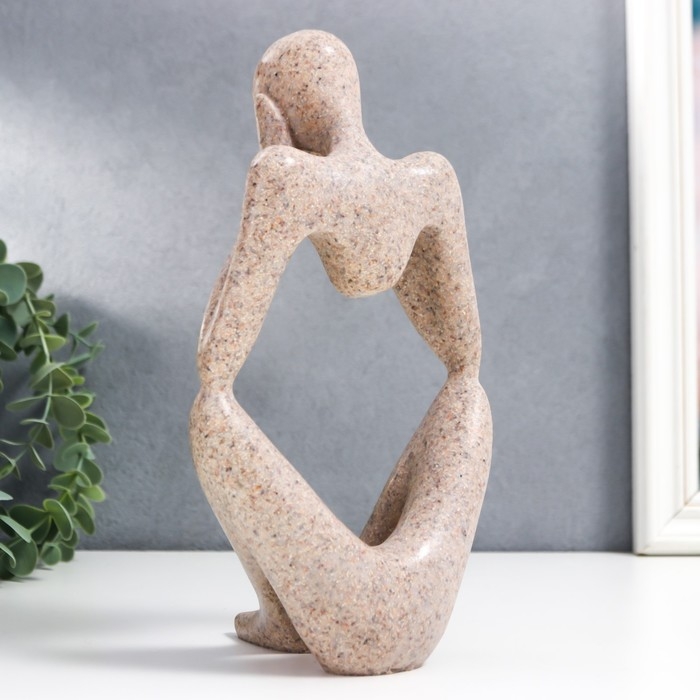 Сувенир полистоун  Сувенир полистоун "Абстракция - ничего не слышу" песочный 25х13 см