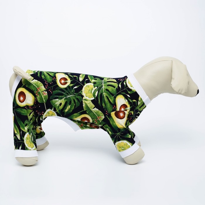 Комбинезон для животных «Авокадо», XS (ДС 27, ОШ 23-27, ОГ 41-45) Комбинезон для животных «Авокадо», XS (ДС 27, ОШ 23-27, ОГ 41-45)