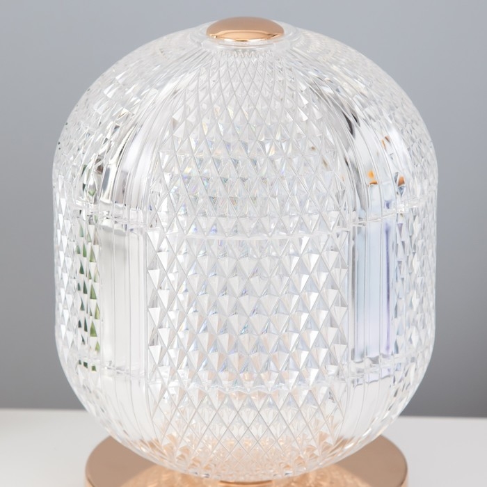 Настольная лампа Настольная лампа "Шар" LED 5Вт золото 15х15х20 см RISALUX