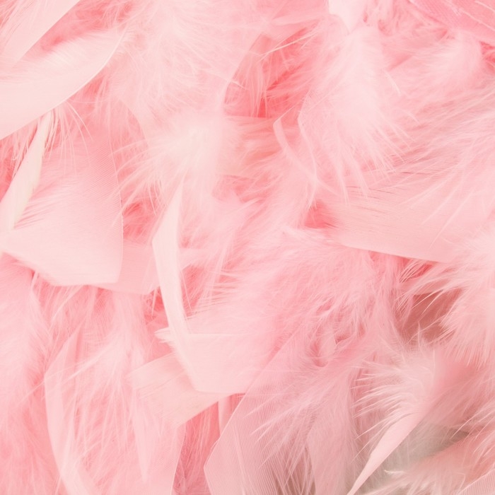 Тесьма с перьями индюка, 13-17 см, 5 ± 0,5 м, цвет розовый Тесьма с перьями индюка, 13-17 см, 5 ± 0,5 м, цвет розовый
