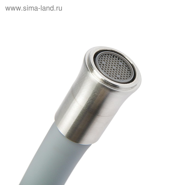 Смеситель для кухни Accoona A48104T, однорычажный, с гайкой, нерж.сталь, серый/сатин Смеситель для кухни Accoona A48104T, однорычажный, с гайкой, нерж.сталь, серый/сатин