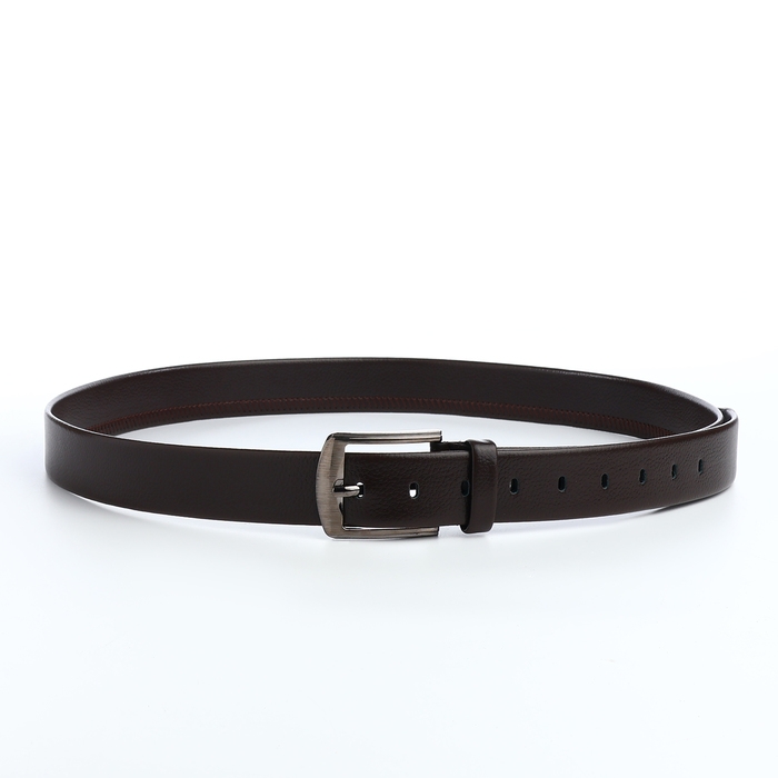 Ремень мужской «Великан», ширина 3,5 см, винт, пряжка металл, цвет коричневый Ремень мужской «Великан», ширина 3,5 см, винт, пряжка металл, цвет коричневый