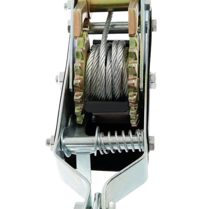 Лебедка рычажная ТУНДРА, двойное храповое колесо, тяга 4 т (подъем 1.6 т), трос 2.5 метра Лебедка рычажная ТУНДРА, двойное храповое колесо, тяга 4 т (подъем 1.6 т), трос 2.5 метра