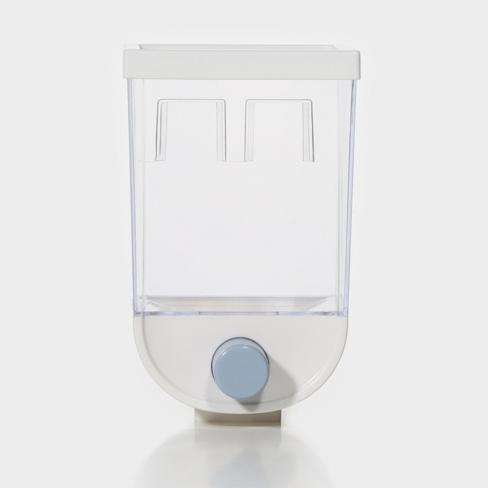 Контейнер - дозатор для сыпучих продуктов RICCO, 11,8×9,5×19 см, 1 л, цвет белый