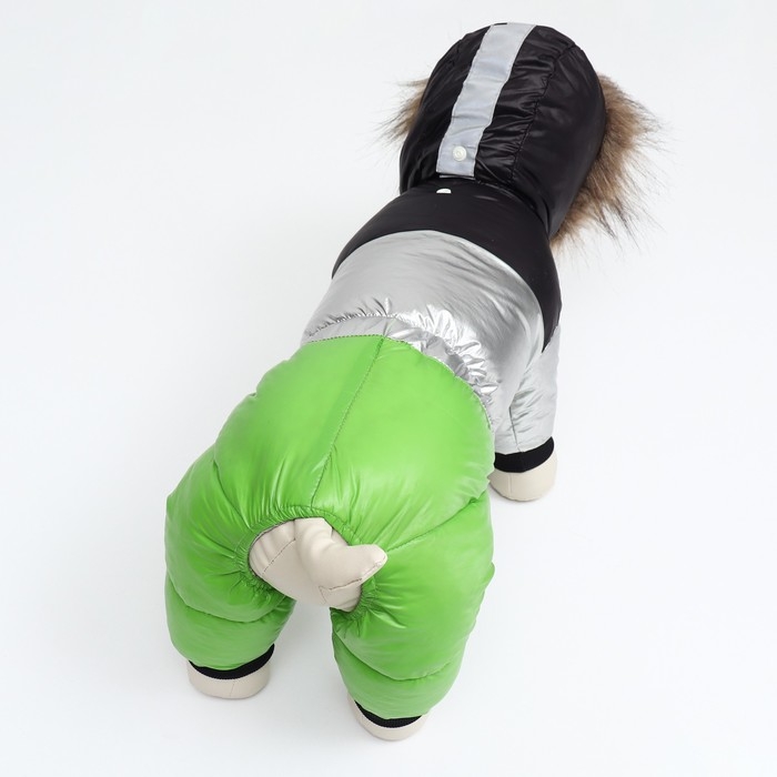 Комбинезон  Комбинезон "Пушок", размер 18 (ДС 40 см, ОГ 50 см, ОШ 38 см), зелёный