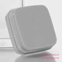 Банка для сыпучих продуктов с вакуумной крышкой Доляна, 1,3 л, 9,5×9,5×20 см, цвет белый