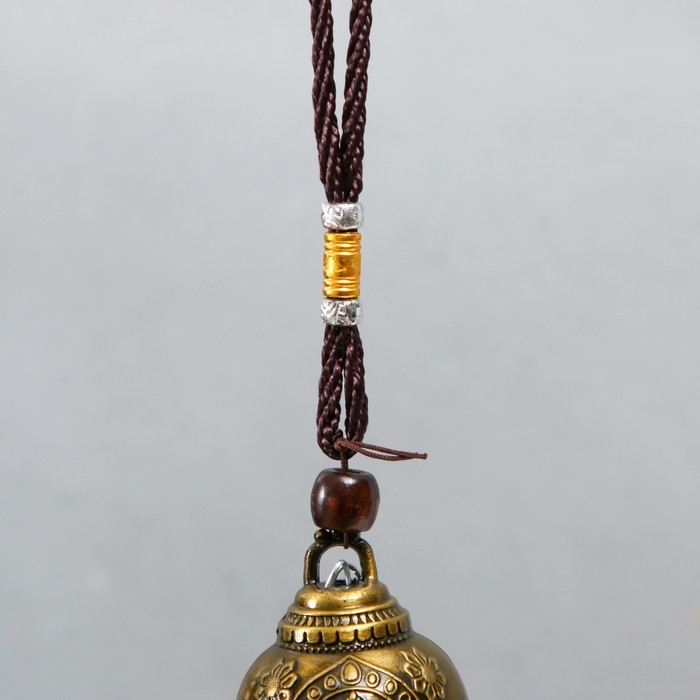Колокольчик металл  Колокольчик металл "Голова Будды" 4,8х4,8х32 см