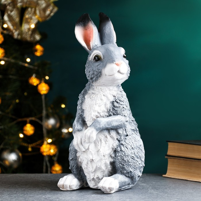 Садовая фигура  Садовая фигура "Заяц полевой" 18х21х33см