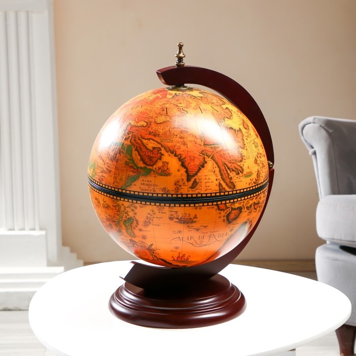 Глобус бар декоративный Глобус бар декоративный "Путешествие на край земли" 48х33х38 см