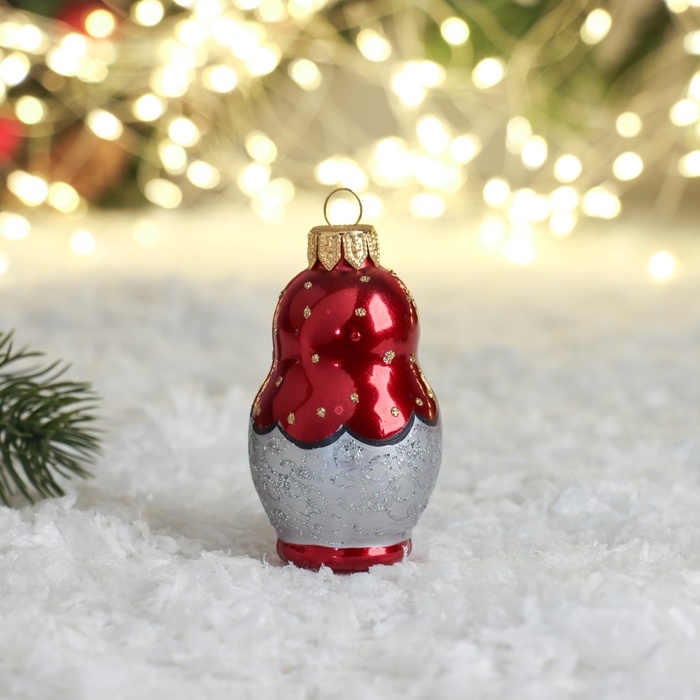 Ёлочная игрушка Ёлочная игрушка "Матрёшка-07" 7,7 см