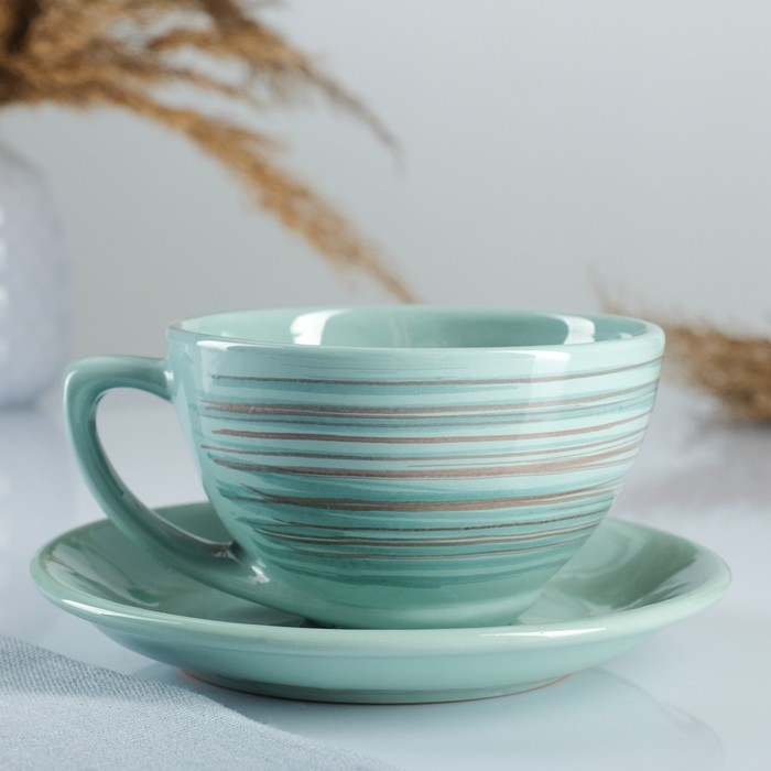 Чайная пара Чайная пара "Элегант" 0,25л / 11х6,5см + блюдце 15см, скандинавия