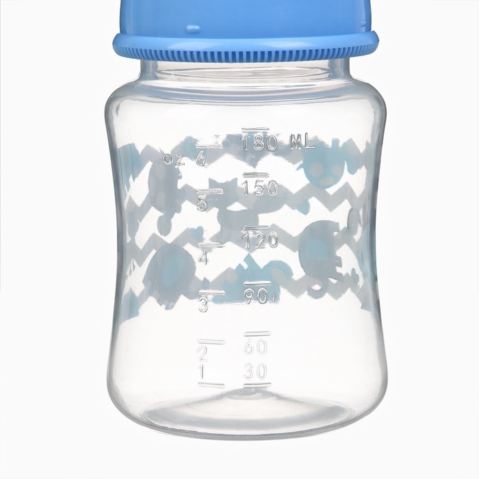 Бутылочка для кормления, ШГ Ø50 180мл., цвет голубой Бутылочка для кормления, ШГ Ø50 180мл., цвет голубой