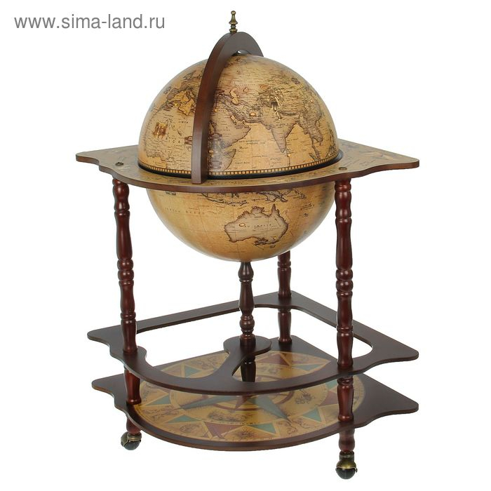 Глобус бар декоративный угловой Глобус бар декоративный угловой "Карта Коломбо" 91х53х53 см