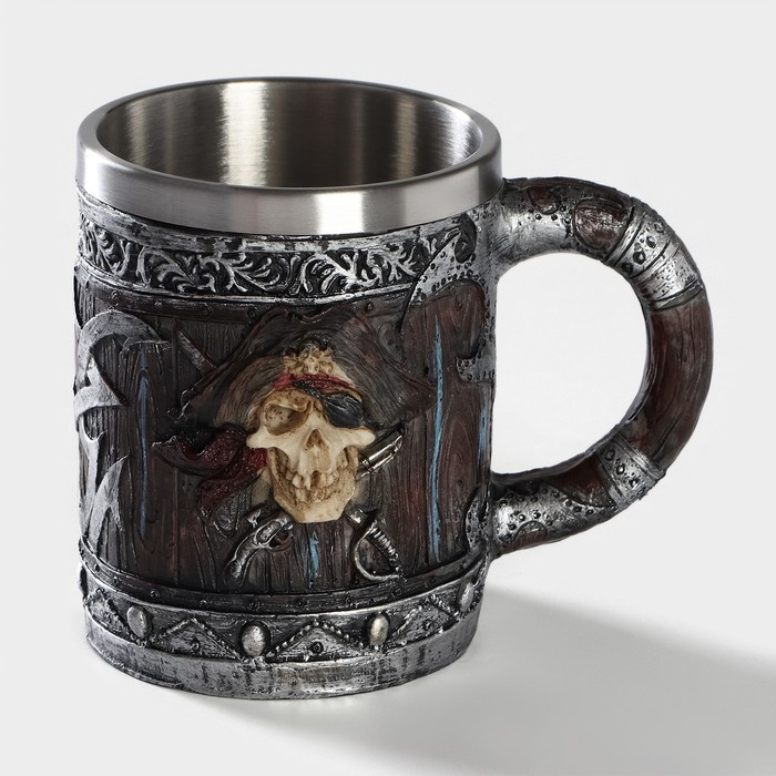 Кружка из нержавеющей стали «Пираты. Хэллоуин», 400 мл Кружка из нержавеющей стали «Пираты. Хэллоуин», 400 мл