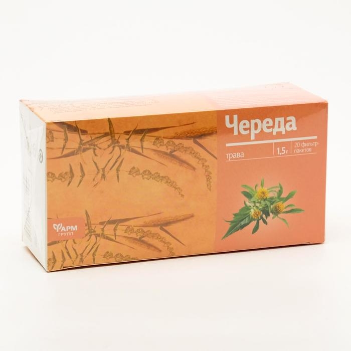 Череда трава, 20 фильтр пакетов по 1.5 г Череда трава, 20 фильтр пакетов по 1.5 г