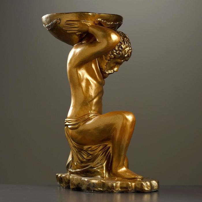 Фигура с кашпо Фигура с кашпо "Титан" бронза, 40х73х42см