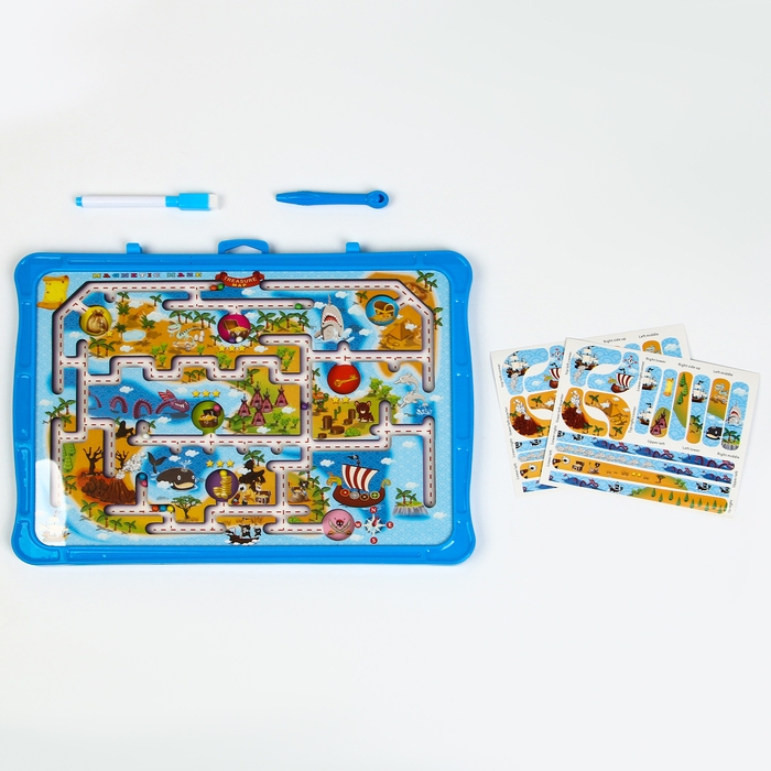 Игровой набор лабиринт «Сказочный остров», маркерная доска, 2 × 36 × 27,5 см Игровой набор лабиринт «Сказочный остров», маркерная доска, 2 × 36 × 27,5 см